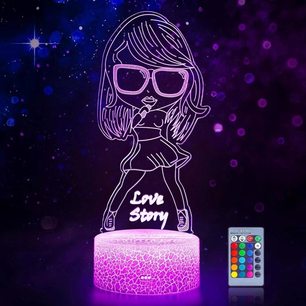 3D Illusion Lamp Love Story #3176 Remote USB
